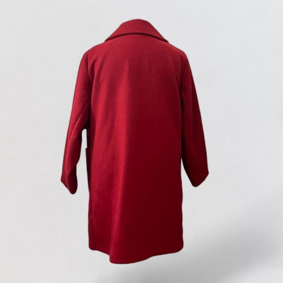 OLD NAVY Oversized Soft-Brushed Overcoat in Rubia Red for Women, Size 4X - Picture 6 of 10